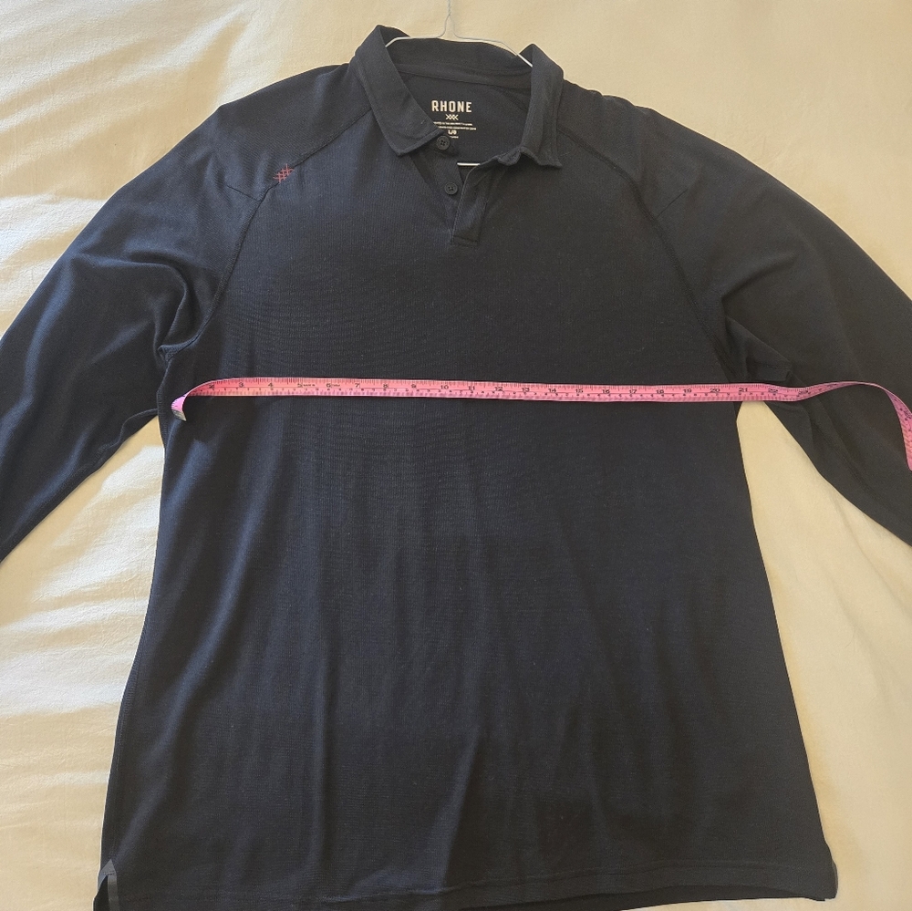 Rhone Commuter Long Sleeve Polo Large